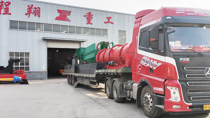 湖南年產(chǎn)2萬噸有機(jī)肥生產(chǎn)線發(fā)貨現(xiàn)場03